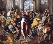 El Greco Christ Driving the Traders from the Temple oil on canvas